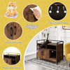 Cat Litter Box Enclosure Hidden Cat Washroom-Coffee