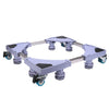 Adjustable Furniture Dolly Washing Machine Stand Refrigerator Base Moving Cart