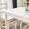 New Solid Wood Dining Table and 4 Chairs Set Home Kitchen Furniture 4 Colours