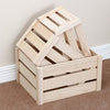 Wooden Storage Crates Container Decorative Slatted Crate Wood Box Display Boxes