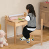 Kids Desk & Chair Set Flip Top Toddler Art Craft Drawing Writing Table Playroom