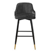 2x Swivel Bar Stools Velvet Metal Legs Breakfast Stools Kitchen Padded Chairs