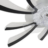 78cm 6 Speed V-Shape LED Ceiling Fan Light 3 Color Dimmable Fan Lamp w/Remote