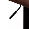 2x Brown Swivel Bar Stools Faux Suede Leather Metal Base Kitchen Chairs