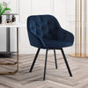 2X Luxury Bar Stools Padded Velvet Breakfast Kitchen Pub Restaurant Living Room
