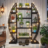 XXL Large Industrial Plant Stand Thicken Metal Tube Flower Rack Staggered Shelf