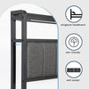 Luxury Upholstered bed frame with Headboard & Footboard/Heavy Duty Slat Qscaxtsp