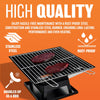 SQUARE FIRE PIT BBQ GRILL HEATER OUTDOOR GARDEN FIREPIT BRAZIER PATIO OUTSIDE
