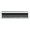 White 60inch Electric Fireplace Glass LED Flames Wall/Freestanding Heater Remote
