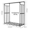 Extra Large Outdoor Wooden Log Store Metal Garden Shed Firewood Stacking Storage
