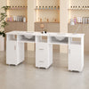 Manicure Nail Art Table Salon Beauty Station Technician Workstation Storage Desk