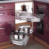 Pull out Blind Corner Basket Twin Shelves Holder Rack Soft Close Cabinet Kitchen