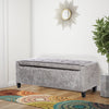 Hinge Lid Ottoman Storage Box Chesterfield Blanket ToyBox Pouffe Bench Footstool