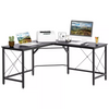 Industrial Corner Desk Large L Shaped Computer Table Home Office Workstation