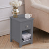 Wooden Small Side Table Slim Narrow Night Stand Bedside Drawer Storage Cabinet