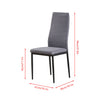 3/5Pcs Small Space Dining Set Square Glass Dining Table+ 2/4 Dining Chairs Home