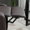 Recliner Armchair, Massage Faux Leather Push Back Reclining Chair with Footrest