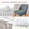 2X Breakfast Bar Stools Thickened Pad Linen Dining Chairs for Counter Kitchen