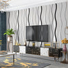 Grey Silver Black Stripes Wallpaper 3D Effect Living Room Non-Woven Wallpaper UK