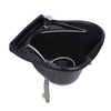 Hair Salon Back Wash Wall Mounted Black ABS Hairdressing Shampoo Basin Bowl