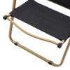 Black Folding Camping Chair Steel Frame Lightweight Portable Outdoor Picnic BBQ