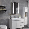 LED Bathroom Mirror Cabinet With Shaver Socket Storage/Anti Fog/Sensor Switch UK