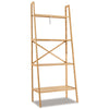 4-Tier Ladder Shelf Bamboo Bookshelf Bookcase Storage Organizer Plant Stand