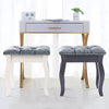 Vanity Velvet Dressing Table Stool Wooden Makeup Chair Stool Piano Shoe Stool