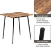 ModernLuxe Kitchen Furniture Dining Set Solid Metal Legs PU Leather Seating