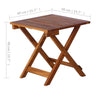 Solid Acacia Wood Folding Garden Table Outdoor Coffee Furniture