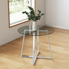Luxury Dining Table Set Kitchen Table and Chairs Round/Square Metal Glass Table