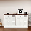 Sideboard,Wooden Storage Cabinet with Adjustable Shelf,Modern Kitchen Cupboard