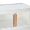 Large Size 3pcs Foldable Storage Stackable Box Home Clothes Organizer Cabinet