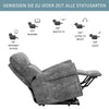 Electric Riser Recliner Chair Armchair Single Sofa Reclining Chair for the elder