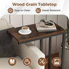 Bedroom C-Shaped End Table for Couch and Bed-Coffee