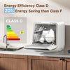 Table Top Dishwasher Mini Tabletop Dishwasher 6L Built-in Water Tank