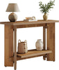41.34-Inch Console Table with Storage, 2-Tier Rustic Wooden Entryway Sofa Table