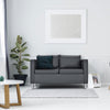 Modern Loveseat Sofa PU Leather Sofa Couch Single Armchair Couch