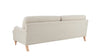 Dusk Hampshire Beige Textured Weave Traditional 3 Seater Sofa RRP £825