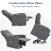 Electric Rise Recliner Chair Sofa Upholstered Armchair with Control for Disabled