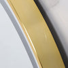 LUVODI LED Bathroom Mirror with Golden Frame, 800x800mm Round Illuminated