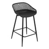 2x Bar Stools Home Breakfast Kitchen Pub Counter Chair with Footrest & Backrest
