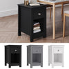 Wooden Small Side Table Slim Narrow Night Stand Bedside Drawer Storage Cabinet