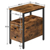 HOOBRO Nightstand Side Table Slim Bedside Table End Table with 2 Drawer