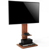 Industrial Floor TV Stand for 32-65 inch Large TV Mount w/ Wooden Base Hold 40kg