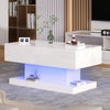 Coffee Table with Storage High Gloss Lift Up Top Wooden Living Room Furniture
