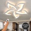 Modern Chandelier LED Lamp White Frame Ceiling Light Living Room Bedroom Lights