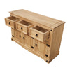 Corona Sideboard 3 Door 3 Drawer Mexican Solid Waxed Pine Furniture Storage Unit