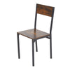Modern Dining Table & Chairs Set 4 Seater Metal Frame Home Kitchen Furniture Set