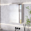 Bathroom Mirror Cabinet With LED Lights Shaver Socket Demister Illuminated 700mm